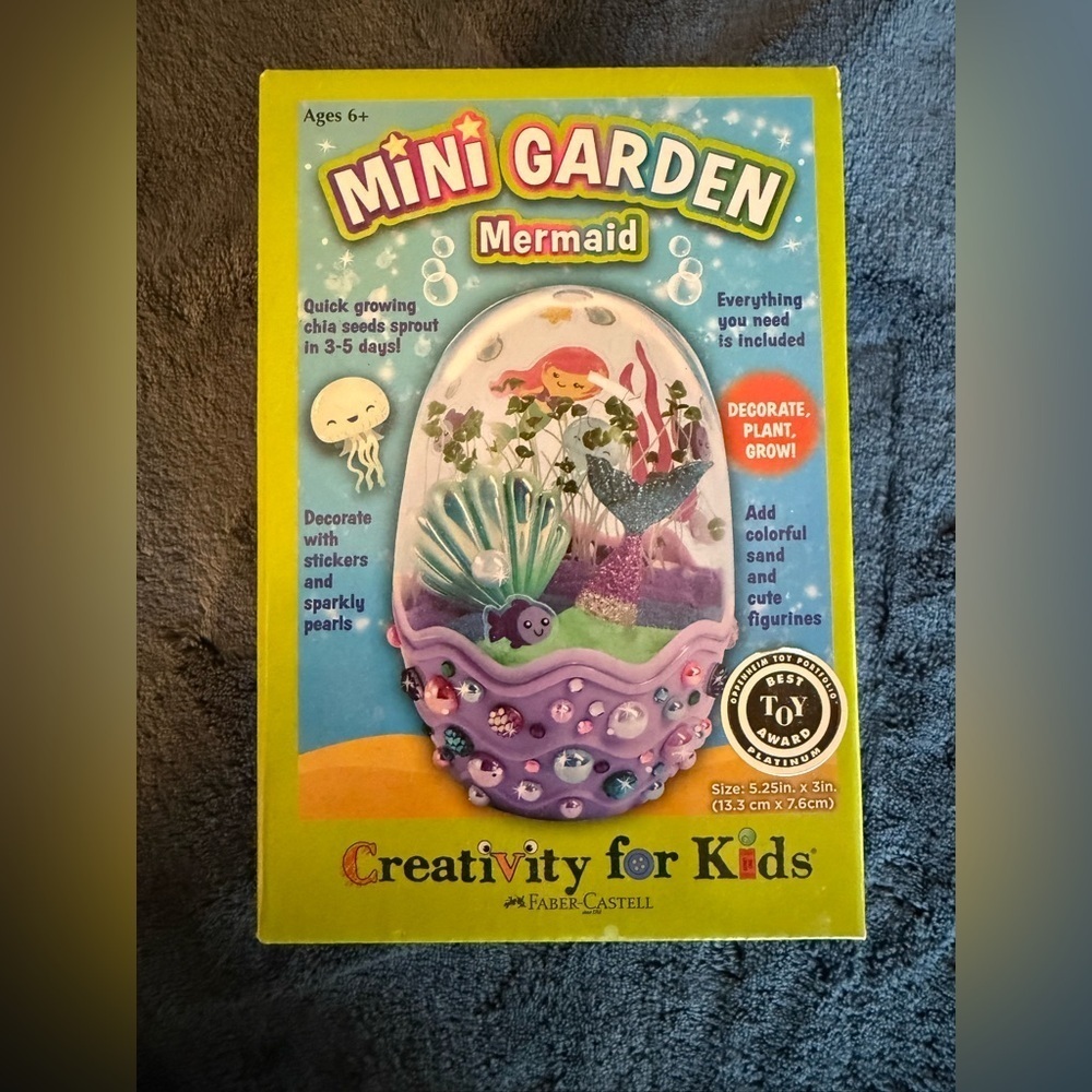 NWT Mini garden mermaid by creativity for kids, new in box